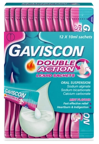 Gaviscon Double Action Mixed Berries Flavour Chewable Tablets
